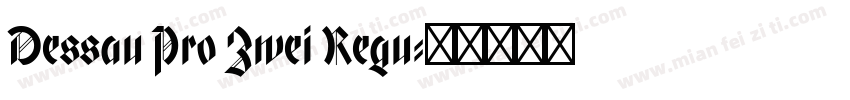 Dessau Pro Zwei Regu字体转换